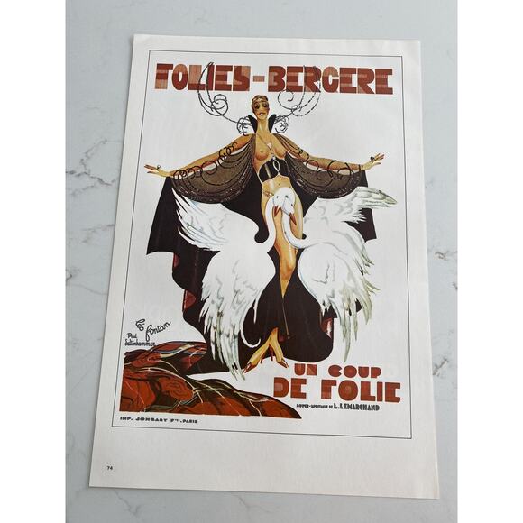 Casino De Paris, Cecile Sorel, Folies Bergère, Un Coupe De Folie, Music Hall - Picture 2 of 5